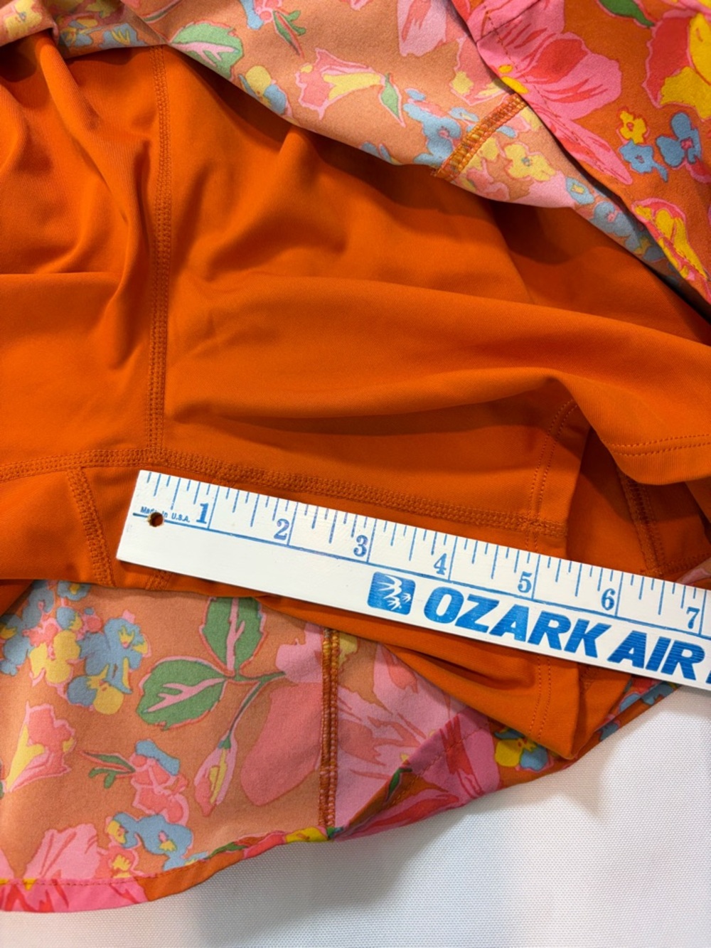 Toad&Co Orange  skort dress size large - Picture 5 of 7